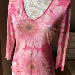 Express pink floral top